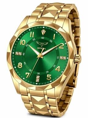 Invicta Specialty I by Invicta Men's Watch - 41mm Gold Bracelet Green Dial 69021